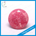 Charming round shape faceted ice zirconium beads for jewelry making